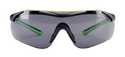 Neon Green/Black  Sport Inspired Performance Safety Eyewear With Gray Lens