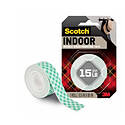 Scotch-Mount™ Indoor Double-Sided Mounting Tape — 15 lb., 1/2 in. x 75 in., White