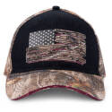 Black Usa Ripped Flag Hat, One Size Fits Most
