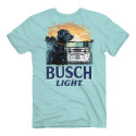 Teal Busch Dog Cooler Short Sleeve Men's T Shirt, M