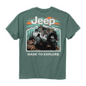 Light Green Jeep Off-Road Trip Short Sleeve Men's T Shirt, 3XL