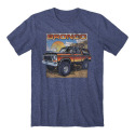 Heather Blue Ford Merchandise Collection Bronco Free Wheeling Short Sleeve Men's T Shirt, S