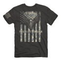 Charcoal Digi Free Eagle Short Sleeve Men's T Shirt, M