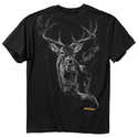 Medium Black Smoke Deer Short Sleeve T-Shirt