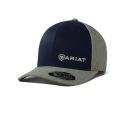 Mens Navy/Gray Flexfit 110 Snap Back Cap With White Logo