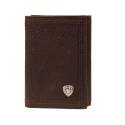 Performance Work Dark Brown Trifold Wallet