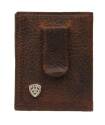 Performance Work Dark Brown Money Clip Bifold Wallet