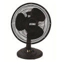 12-Inch Black Oscillating Table Fan