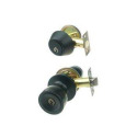 Matte Black Keyed Entry Deadlock And Single Cylinder Deadbolt Combo