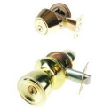 Elite Security Keyed Entry Deadlock Combo Single Cyl Deadbolt Polished Brass