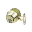 Elite Security Single Deadbolt Double Cylinder Lock In Antique Bronze