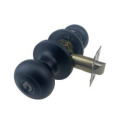 Elite Security Flat Ball Knob With Keyed Entry In Matte Black
