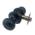 Elite Security Flat Ball Knob Passage Entry In Matte Black