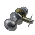 Elite Security Flat Ball Knob Passage Entry In Satin Nickel