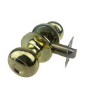 Elite Security Flat Ball Knob Passage Entry Polished Brass