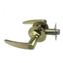 Elite Security Modern Lever Handle Lockset Privacy In Polished Brass