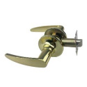 Elite Security Modern Lever Handle Lockset Passage In Polished Brass