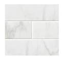 4-Inch X 16-Inch Classique White Carrara Glossy Subway Tile