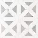 12-Inch x 12-Inch Bianco Dolomite Geometrica Polished