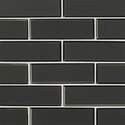 12-Inch x 12-Inch Metallic Gray Bevel Subway 8MM