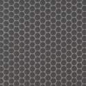 12 x 12-Inch Matte Nero Penny Round Mosaic Mesh-Mounted Porcelain Tile