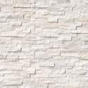 6-Inch X 24-Inch Stacked Stone Artic White Marble Split Face Finish Interior/Exterior 6 Piece, 6 Sq. Ft. Per Carton