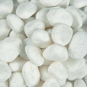 1-2 Inch Himalaya White Pebbles 40-Pound Bag
