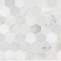 2-Inch Arabescato Carrara Hexagon Mosaic Tile
