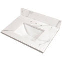 37-Inch x 22-Inch Calacatta Nowy Vanity Top With Sink