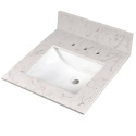 31-Inch x 22-Inch Carrara Sky Vanity Top With Sink