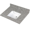 37-Inch x 22-Inch Argento Grigio Vanity Top With Sink