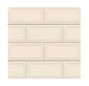 3-Inch X 6-Inch Almond Glossy Beveled Subway Tile