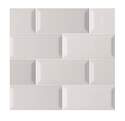 3-Inch X 6-Inch Gray Beveled Glossy Subway Tile
