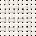 White And Black Matte Basket Weave Mosaic