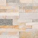 Golden Honey Peel And Stick Stacked Stone Wall Tile
