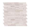 6mm White Quarry Interlocking 3d Peel And Stick Wall Tile