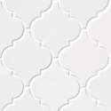 15.5-Inch X 10.8-Inch Whisper White Arabesque Tile