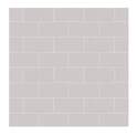 3-Inch X 6-Inch Gray Glossy Subway Tile, Each