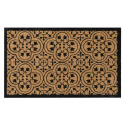 18-Inch x 30-Inch Black Encaustic Coir Door Mat