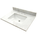 31-Inch x 22-Inch Arabesque Carrara Vanity Top