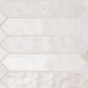 2 1/2-Inch x 13-Inch Glossy Renzo Dove Picket Ceramic Tile