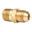3/8 Inch Male Pipe Thread x 3/8 Inch Male Flare Brass Fitting