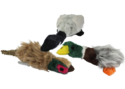 15-Inch Plush Filled Honking Migrator Bird Dog Toys, Assorted Styles