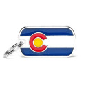 Colorado Flag ID Dog Tag