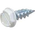 #7 x 1/2-Inch White Slotted Hex-Head Gutter Assembly Screw 1-Pound