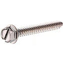 C-Pak-Hex Washer Head Slot Sheet Metal Screw Stainless Steel #10 X 1-1/4-Inch, Box Of 100
