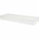 18-Inch White High And Mighty Floating Shelf