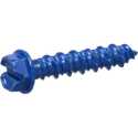 1/4 x 1-1/4-Inch Blue Slotted Hex Washer-Head Tapper Concrete Screw Anchor XL-Pak