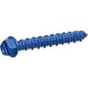 1/4 x 1-3/4-Inch Blue Slotted Hex Washer-Head Tapper Concrete Screw Anchor XL-Pak