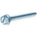 Silver Hex Washer Head Sheet Metal Screw, Indoor, 100-Pack, #8 x 3"